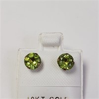 $240 10K  Peridot Earrings