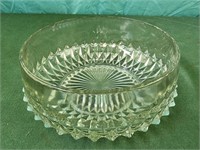 Indiana Glass Diamond Point Clear Heavy Pressed