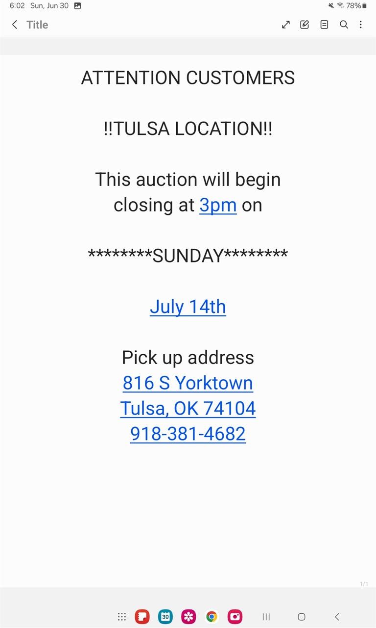 This and That Liquidation Tulsa, Ok 7/8/24