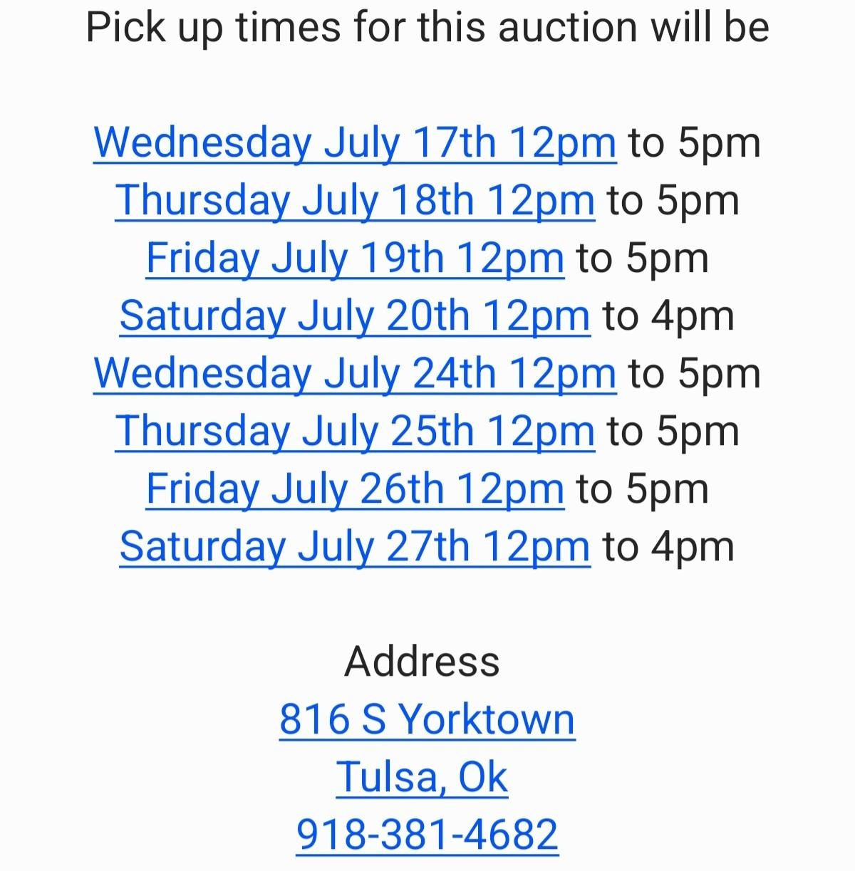 This and That Auction Tulsa, Ok 7-14-24