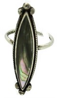 Vintage Fancy Marquise Abalone Dinner Ring
