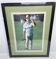 **SIGNED** TOM WATSON FRAMED PICTURE