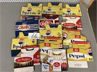 PEPSI COLA AND DR.PEPPER CARDBOARD CASES
