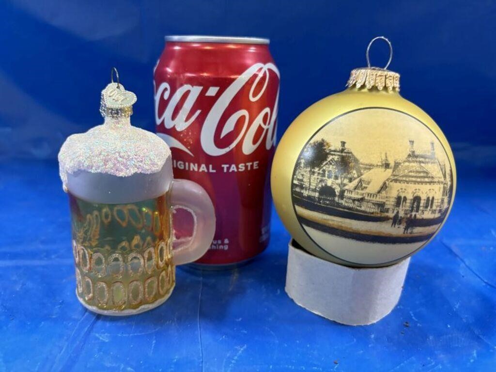 2 Collectible Christmas Ornaments