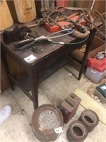 Vintage Wood Table (30" Wide)