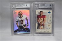 2 GRADED 2000-01 FOOTBALL CARDS