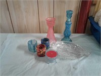 Votive & Candle sticks and vases;