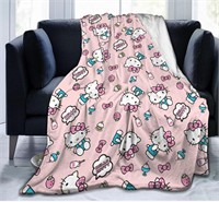 ($39) Cartoon Cute Cat Pattern Blanket Soft Cozy