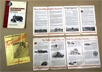 HUBER tractor literature & IH Farmall literature