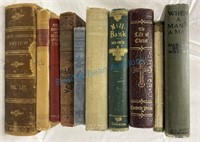 A lot of antique books