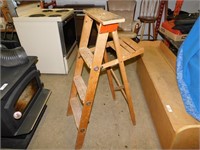 Vintage wooden step ladder