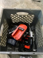 crate of power tools