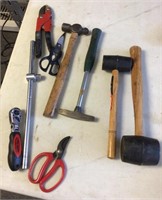 Group of hammers and cutters