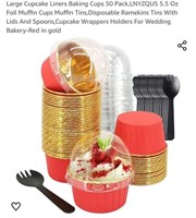 MSRP $10 50Pack Baking Cups & Spoons