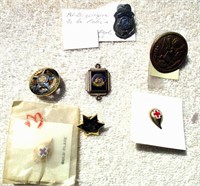 Pins - Tombstone Marshal, Civil War Button, Etc.