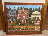 Charles Wysocki Independence Day Framed Puzzle