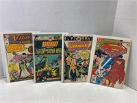 LOT OF 4  SUPERMAN AND JUSTICE LEE OF