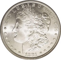 1881 S UNC Morgan Silver Dollar
