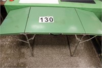 Green Metal Folding Table28"T X 60"L X 24"D