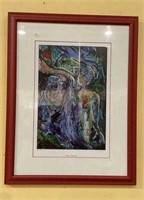 Beautiful signed and numbered print titled blue