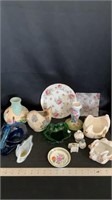 Home decor glassware, pottery