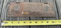 1922 Urbana License Plate