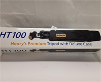 NEW PREMIUM TRIPOD WITH DELUXE CASE - HENRYS HT100