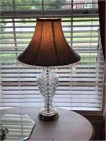 Vintage Lead Crystal Hand Cut Lamp