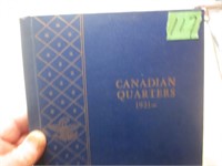 Canadian .25 cents Whitman album from 1921-1973