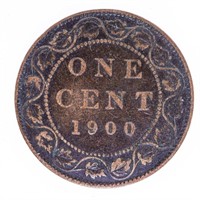 Canada 1900 Victoria Large One Cent Coin