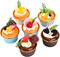 Firlar 6Pcs Realistic Artificial Fake Cake