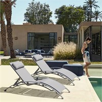 Lounge Chair Set (2 Chairs) - Curved Design