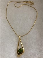 Gold & Green Necklace