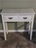 Small White End Table