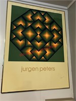 Jurgen Peter’s 1979 Signed and Framed Artwork