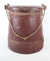 ANTIQUE BUCKET WITH LID