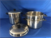 SALADMASTER DOUBLE BROILER AND REVERE WARE STOCK