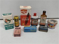 Box Lot Collectable Tins, Ice Cream, Packaging