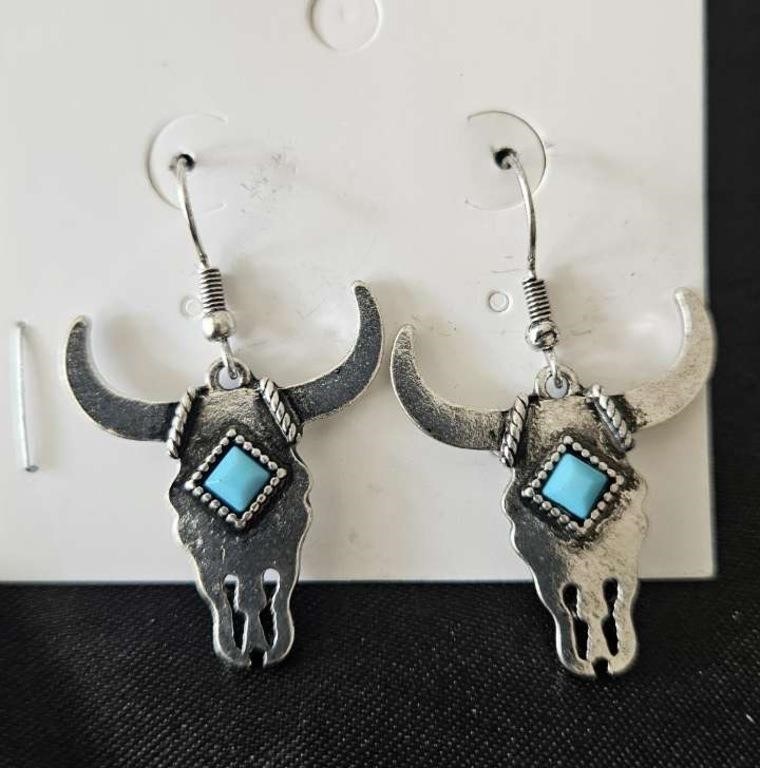 bull head earrings