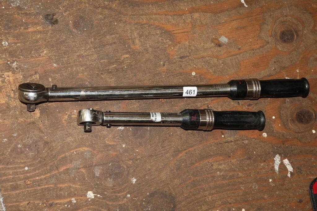 1/2" & 3/8" TORQUE WRENCHES