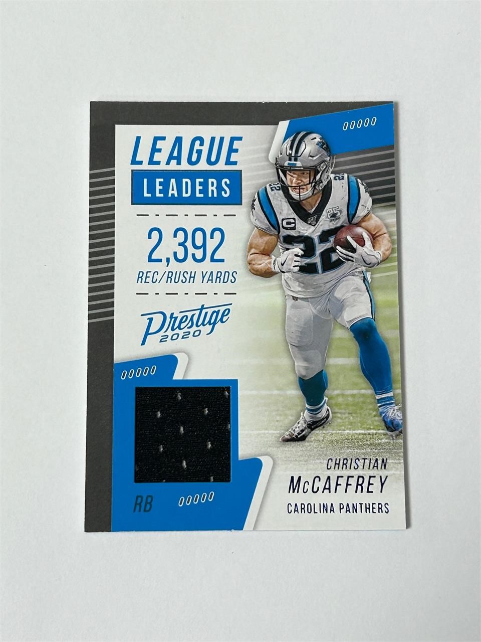 2020 Prestige Christian McCaffrey Jersey Card