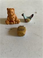 Three mini figurines