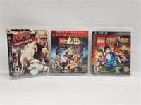 3 PS3 Games Harry Potter Lego is sealed
