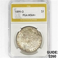 1899-O Morgan Silver Dollar PGA MS64+