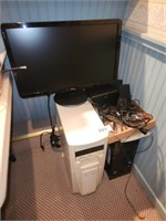 2 COMPUTER TOWERS- GATEWAY HP, DELL MONITOR