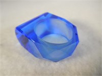 RARE Faceted Blue Quartz Ring