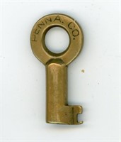 Penn Central Railroad Brass Key