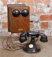 Antique telephone, Western Electric hand crank