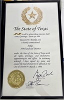 Certificate with Original Signature George W. Bush