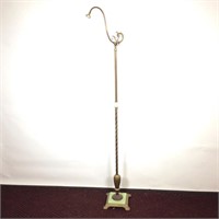 Floor Lamp Base with Jadeite Accents